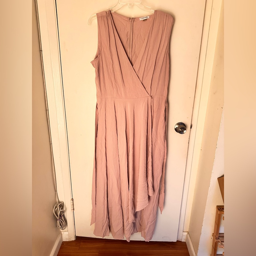 Calvin Klein Blush Asymmetrical Dress